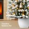 Best Choice Products Pre-Lit Potted Flocked Christmas Tree, Classic Artificial Holiday Décor, w/ Twinkling White LEDs